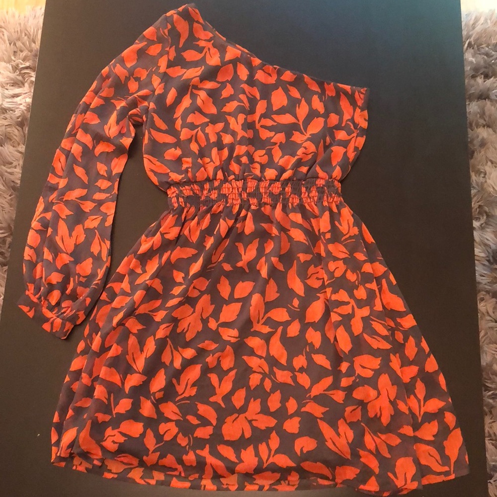 One Sleeve Mini Dress